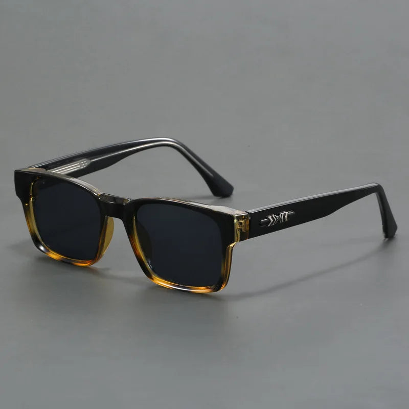 Quality Square Polarized Sunglasses Men Metal Core UV400 Unisex Sun Glasses Travel Hiking Beach Fishing Eyewear