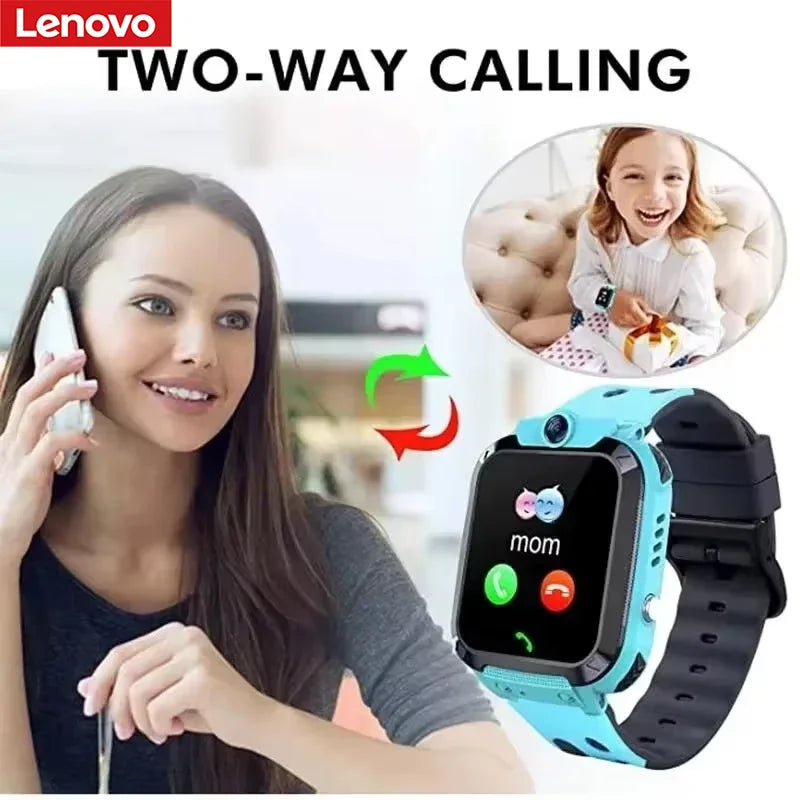 Lenovo 2027 5G IP67 Waterproof Smart Kids Watch Video Call HD Camera SOS GPS Location SIM Card Gift for Boys Girls iOS Android