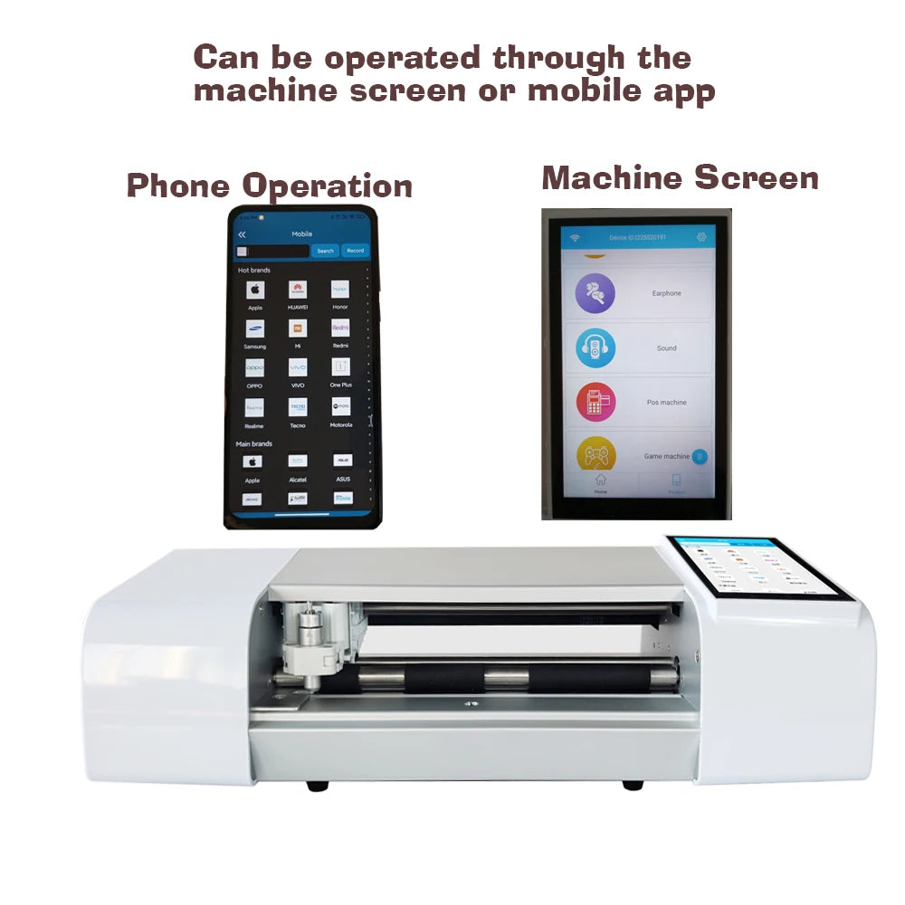 Cellphone hydrogel film Plotter machine,phone watch camera screen protector Customized cutting machines,film makeing machine