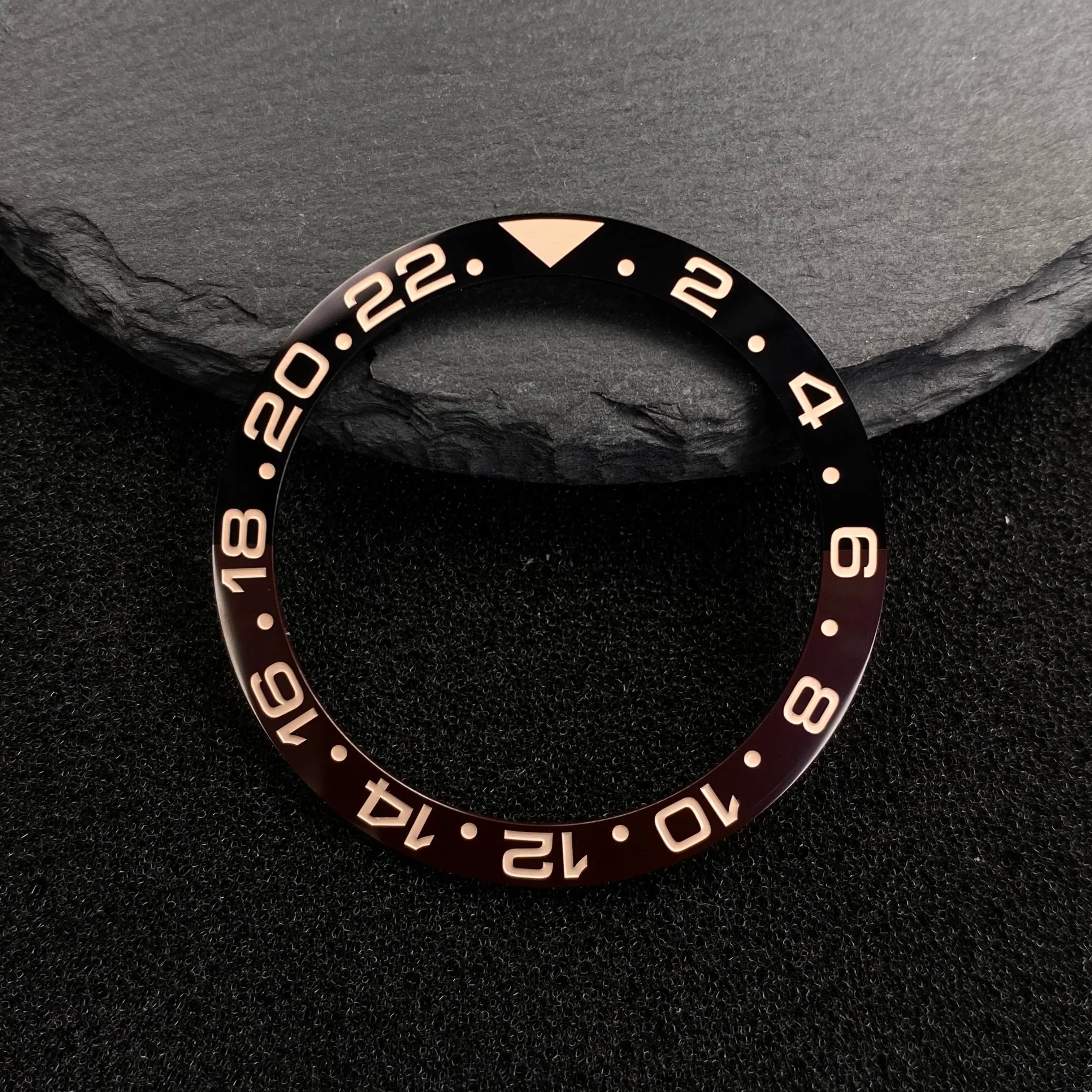 NH35 38mm Bezel Insert Red Hands Watch Hands Blue Green Luminous Red Green Blue Hands For NH35/36/4R/7S Movement Watches Parts