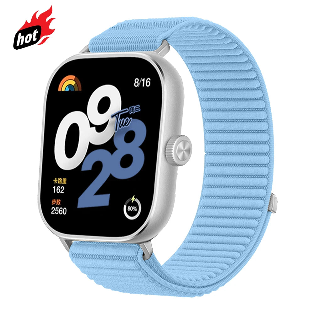 Nylon Loop Strap for Redmi Watch 6 5 4 Sports Breathable Band for xiaomi Miband 9pro 8pro correa Belt watch Bracelet Accessories