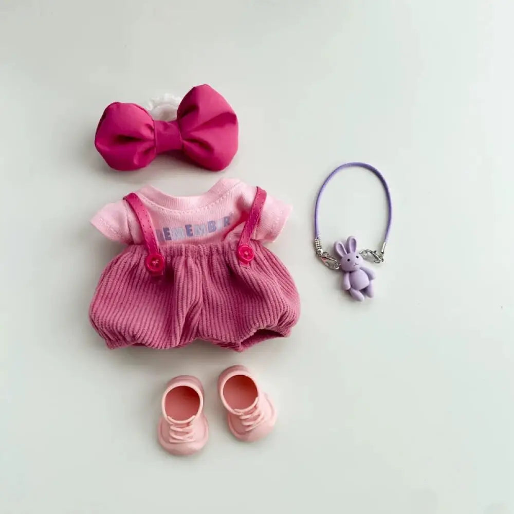 For 17cm Labubu Clothing Set Macaron Cute Clothing DIY Children's Gift Clothing Hair Accessories Clothing