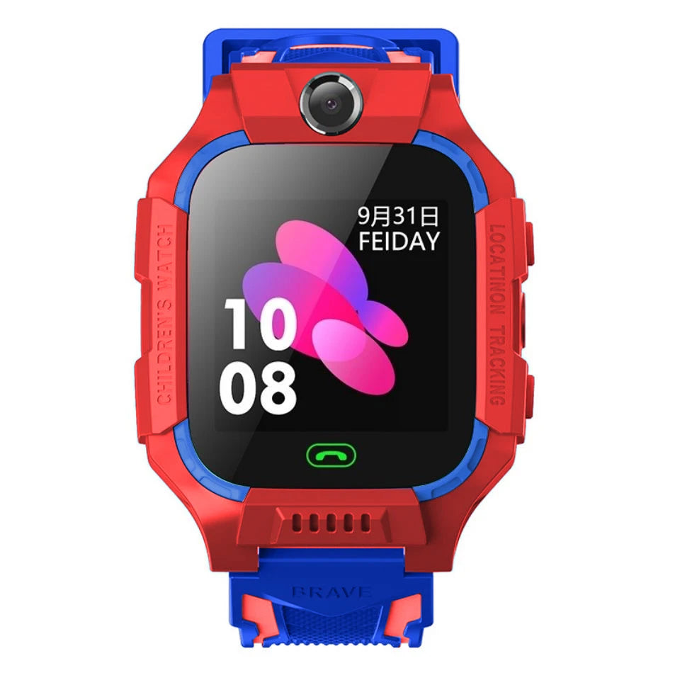 Lenovo 2026 New 5G Kids GPS Smart Watch SOS Location Call Sim Card HD Camera Waterproof Child Watch Present for iPhone Android