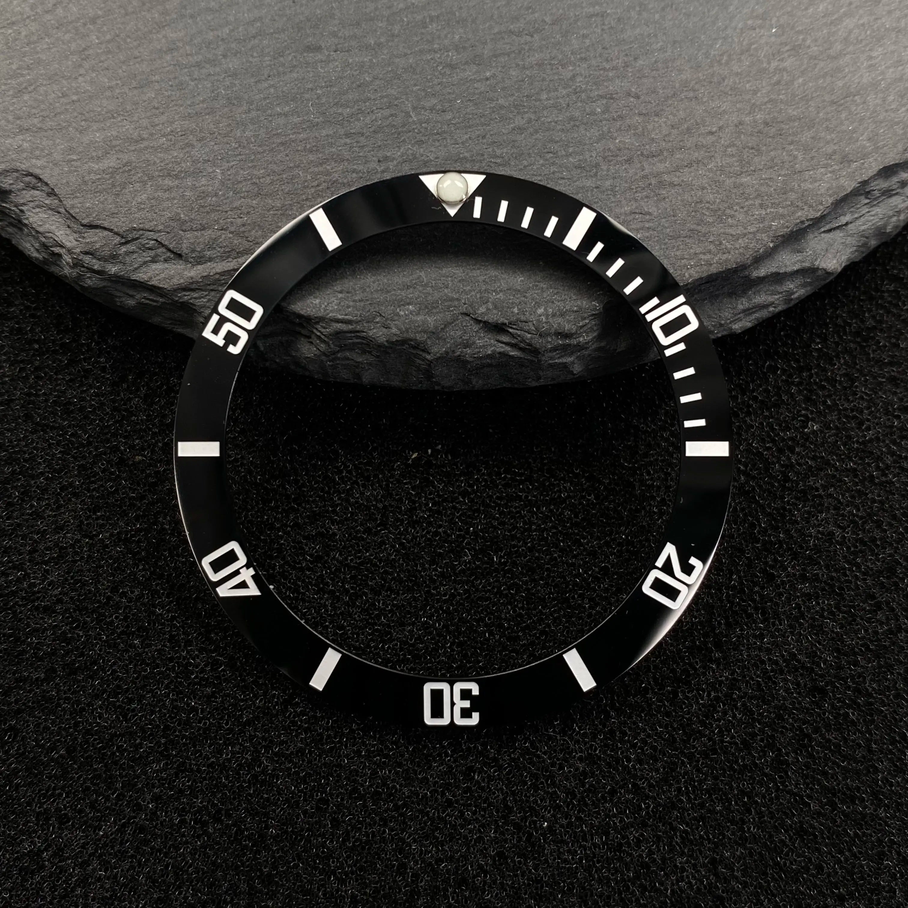 NH35 38mm Bezel Insert Red Hands Watch Hands Blue Green Luminous Red Green Blue Hands For NH35/36/4R/7S Movement Watches Parts