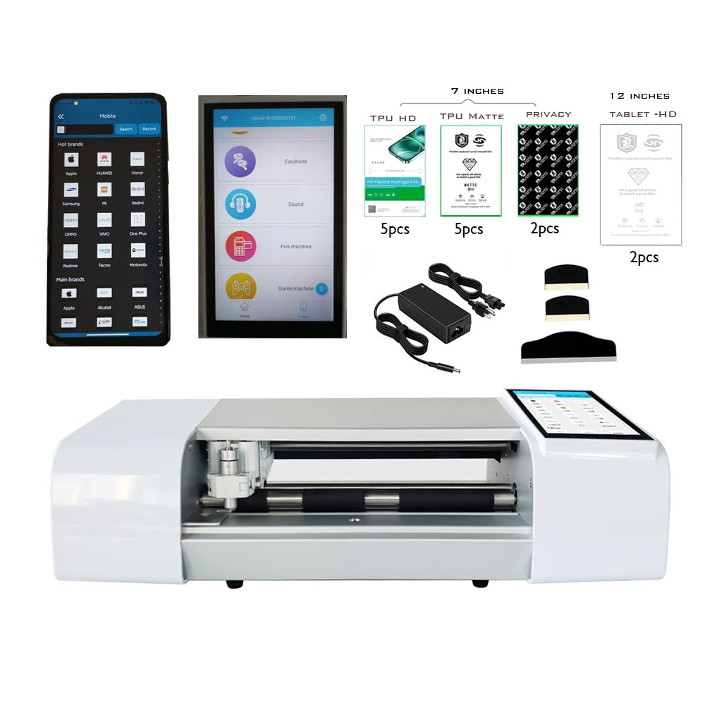 Cellphone hydrogel film Plotter machine,phone watch camera screen protector Customized cutting machines,film makeing machine