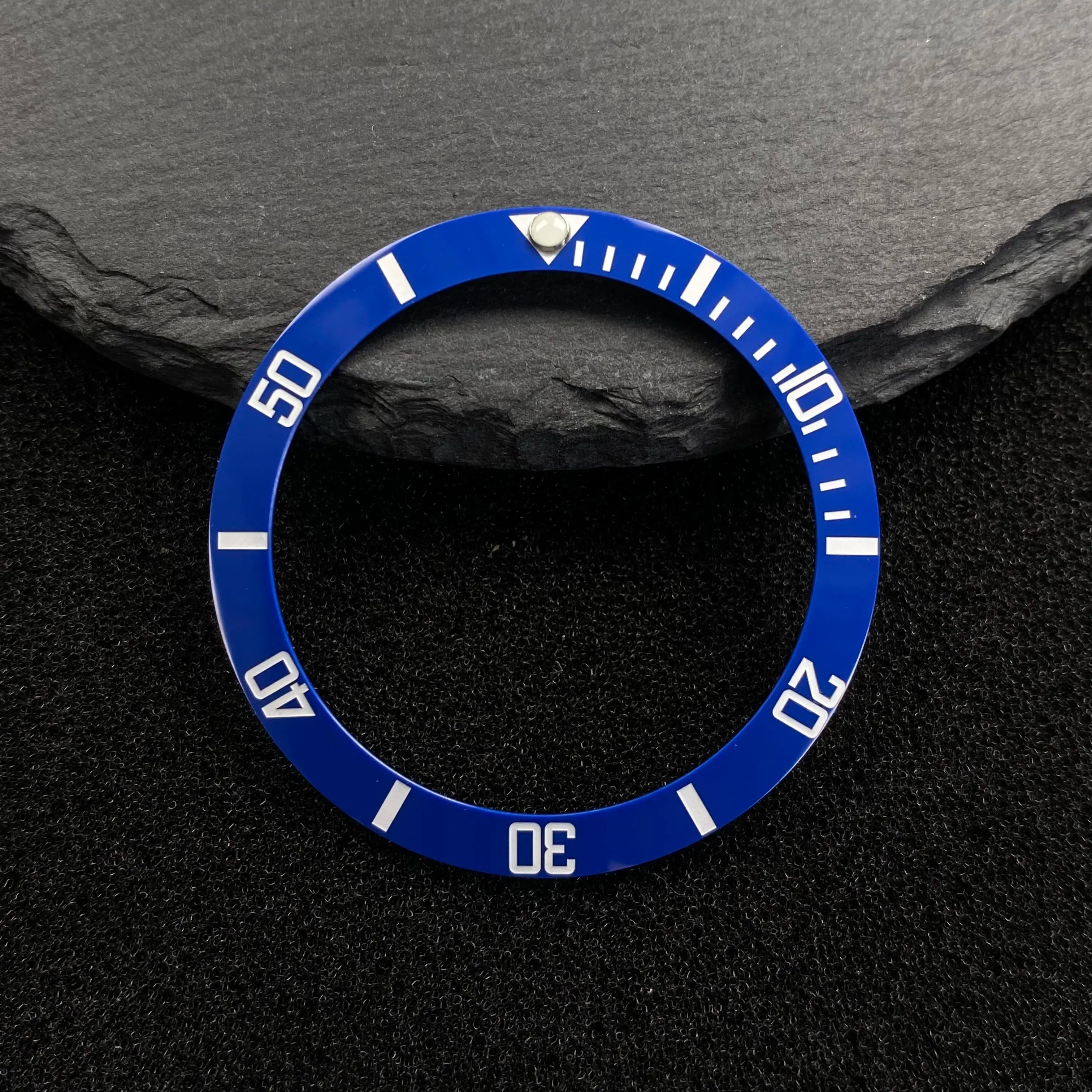 NH35 38mm Bezel Insert Red Hands Watch Hands Blue Green Luminous Red Green Blue Hands For NH35/36/4R/7S Movement Watches Parts