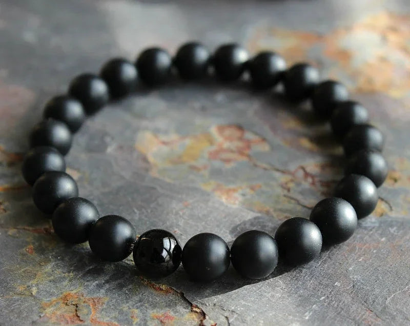 Lapis bracelet for Men Lapis lazuli Bead Bracelet Gold Hematite Mens Bracelet Blue Stone Bracelet Hematite Bracelet
