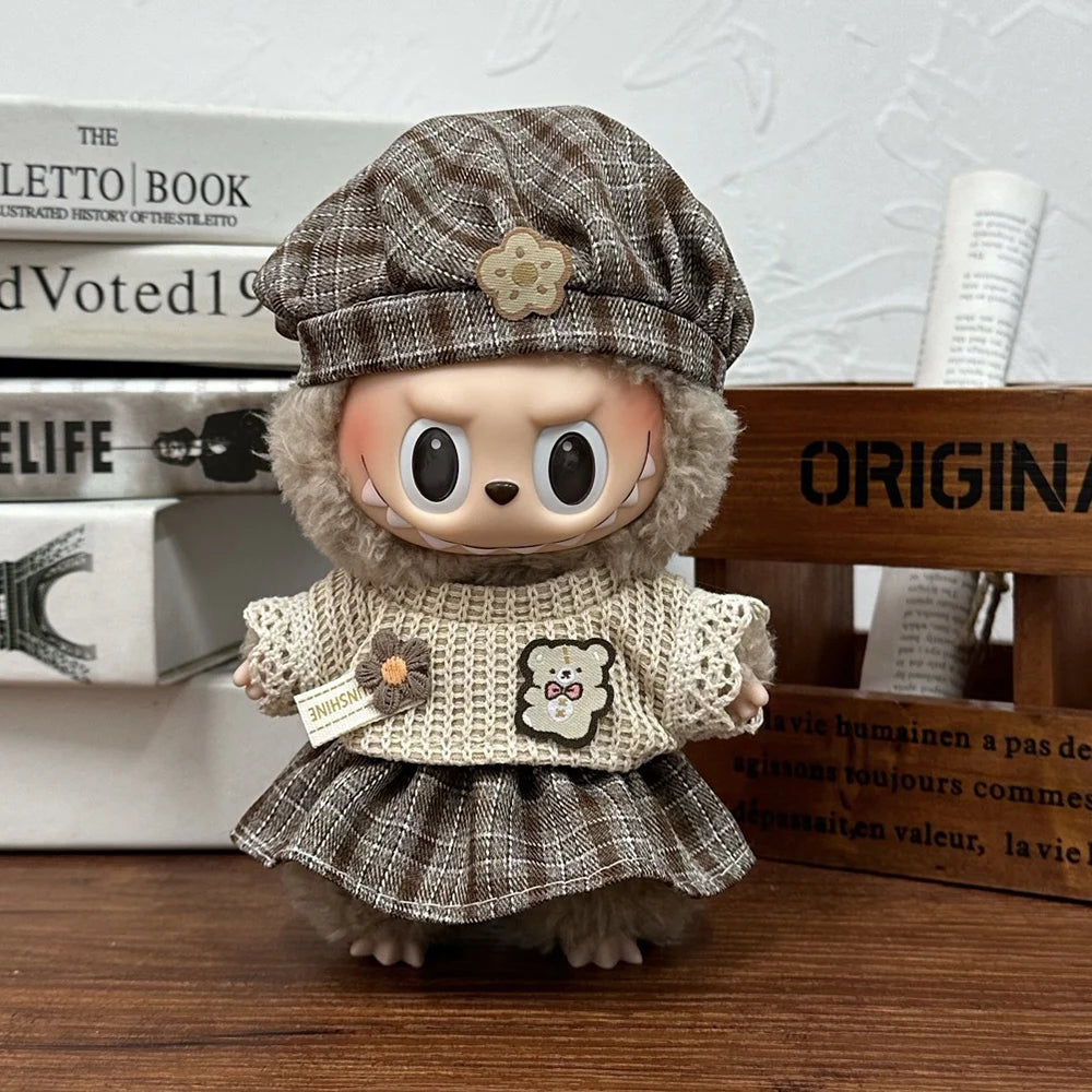 Mini Cute Doll Labubu Clothing Set Accessories Labubu Clothing Hat Set Clothing
