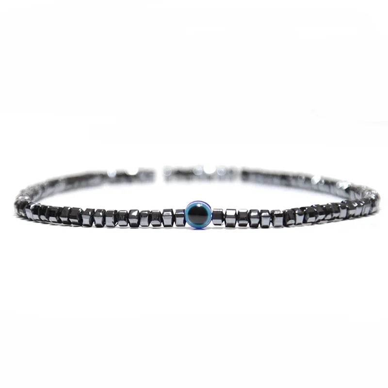Lapis bracelet for Men Lapis lazuli Bead Bracelet Gold Hematite Mens Bracelet Blue Stone Bracelet Hematite Bracelet
