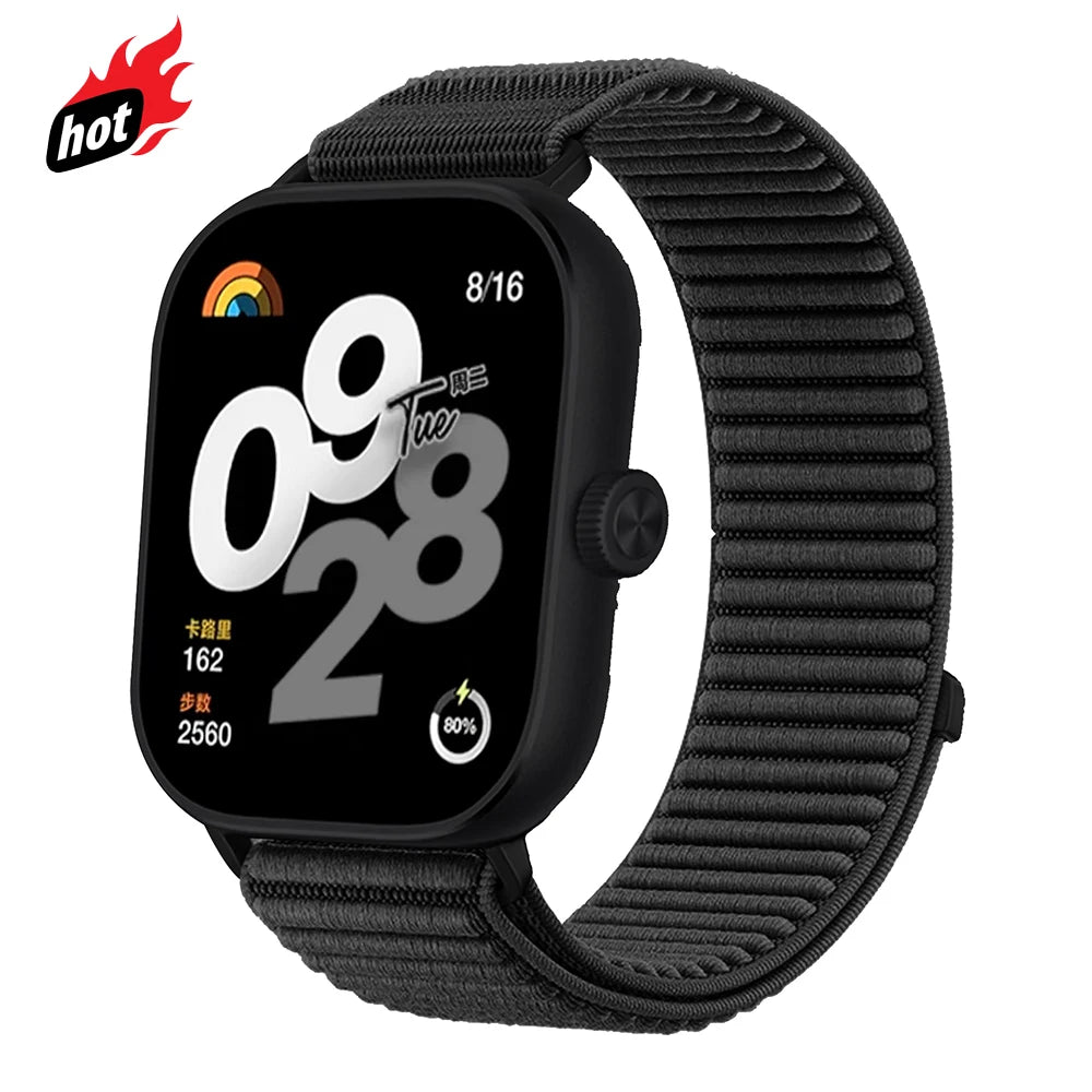 Nylon Loop Strap for Redmi Watch 6 5 4 Sports Breathable Band for xiaomi Miband 9pro 8pro correa Belt watch Bracelet Accessories