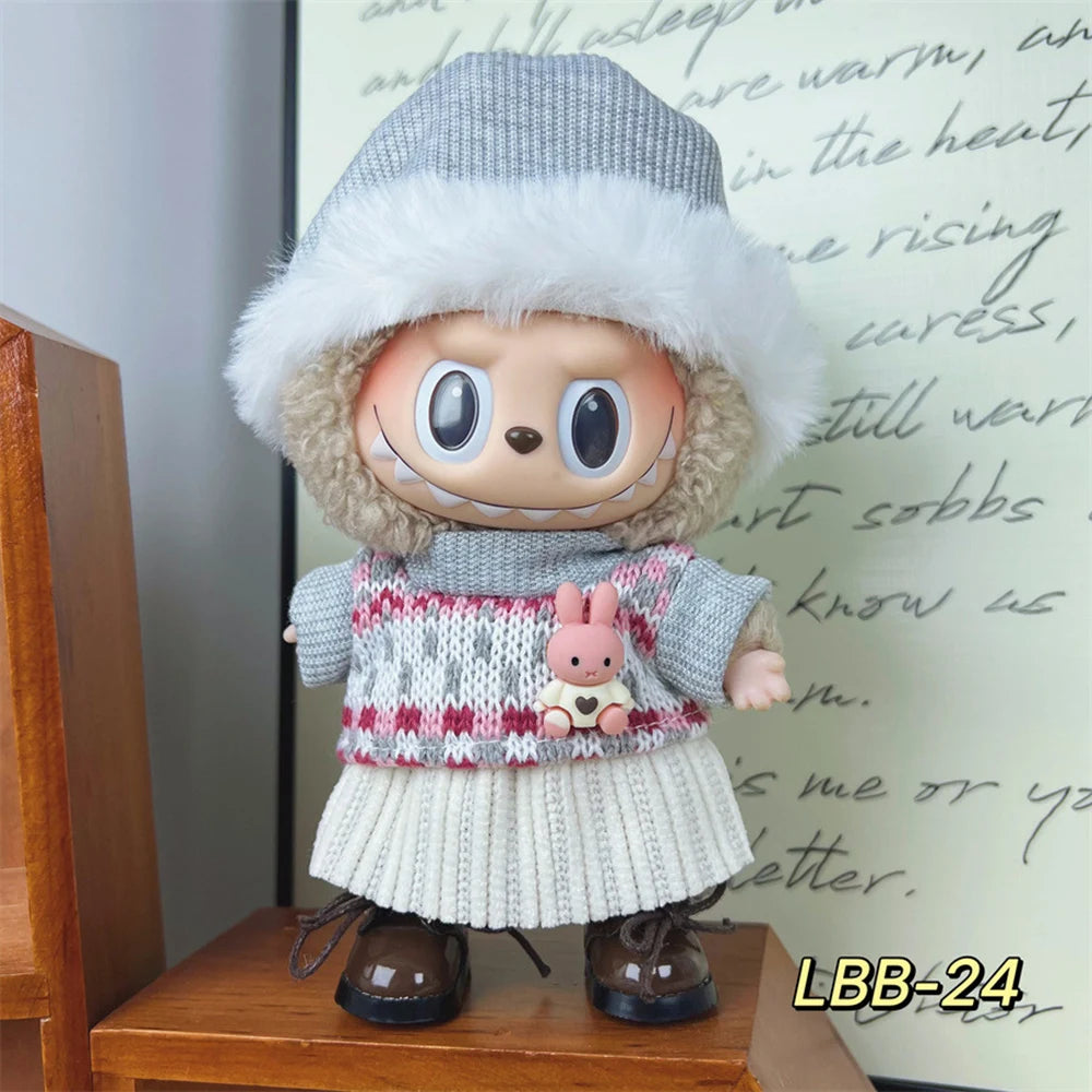 17cm Doll Labubu Set High-quality Clothing Set Multi Style Clothing Princess Skirt Clothing Set