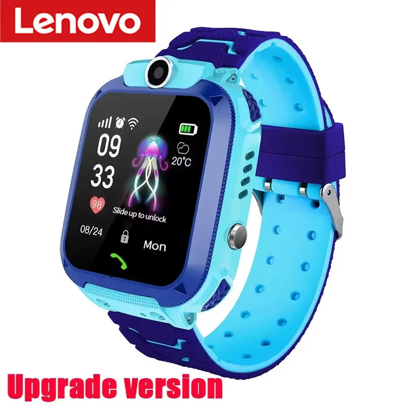 Lenovo 2027 5G IP67 Waterproof Smart Kids Watch Video Call HD Camera SOS GPS Location SIM Card Gift for Boys Girls iOS Android