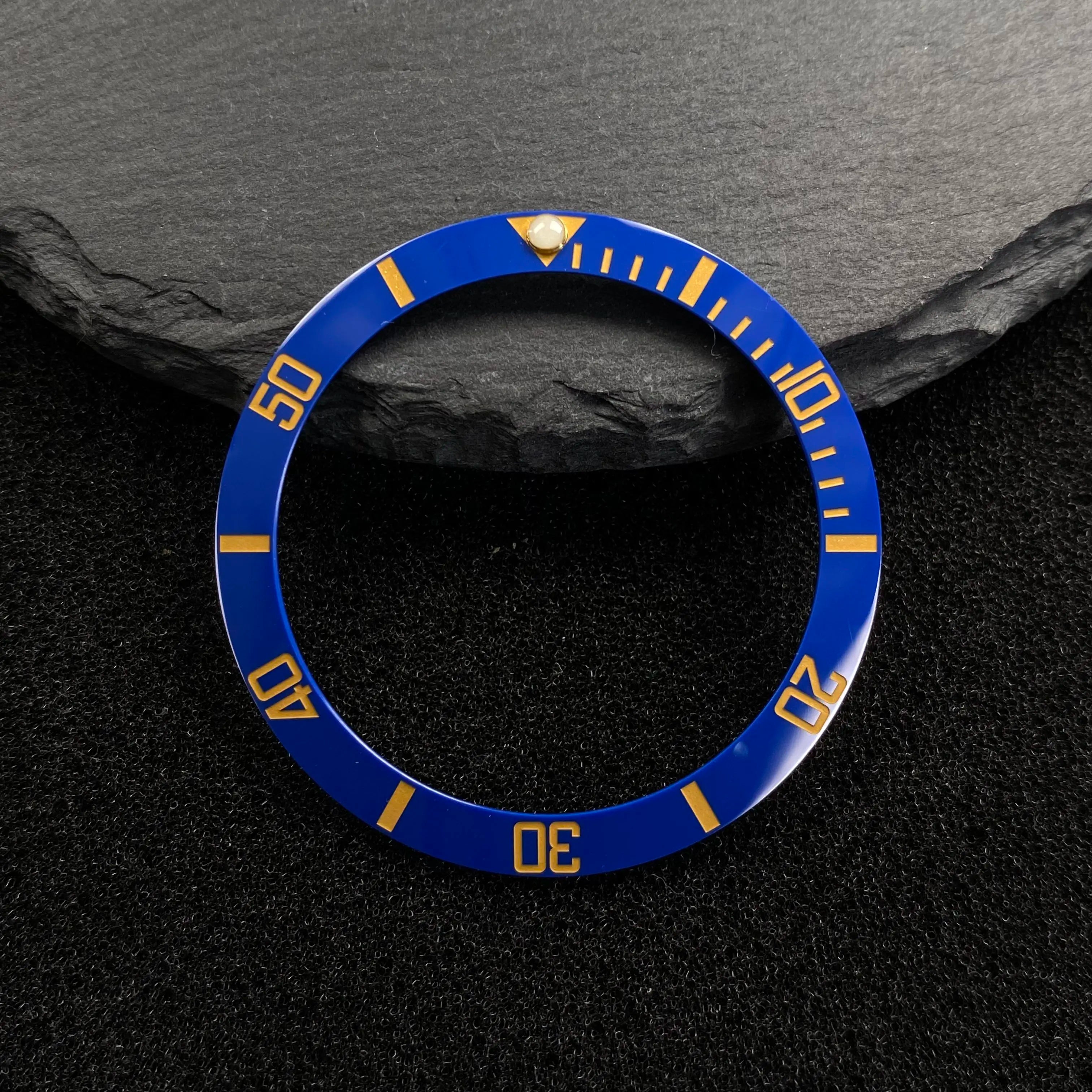 NH35 38mm Bezel Insert Red Hands Watch Hands Blue Green Luminous Red Green Blue Hands For NH35/36/4R/7S Movement Watches Parts