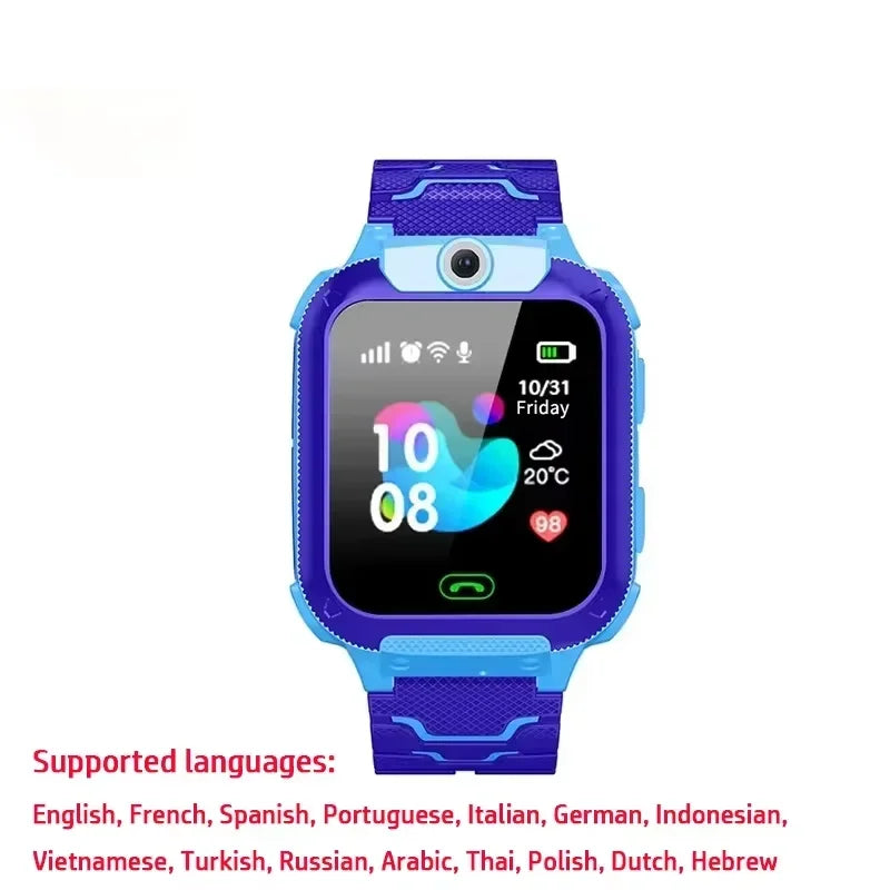 Lenovo 2026 New 5G Waterproof Kids Smart Watch SOS GPS Location Sim Card Call Camera Child Watch Gift for Boys Girls iOS Android