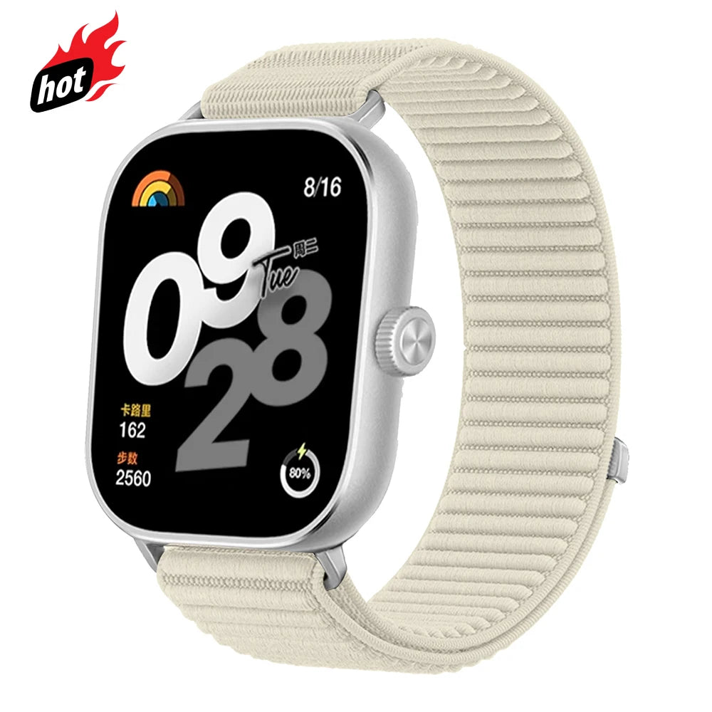 Nylon Loop Strap for Redmi Watch 6 5 4 Sports Breathable Band for xiaomi Miband 9pro 8pro correa Belt watch Bracelet Accessories