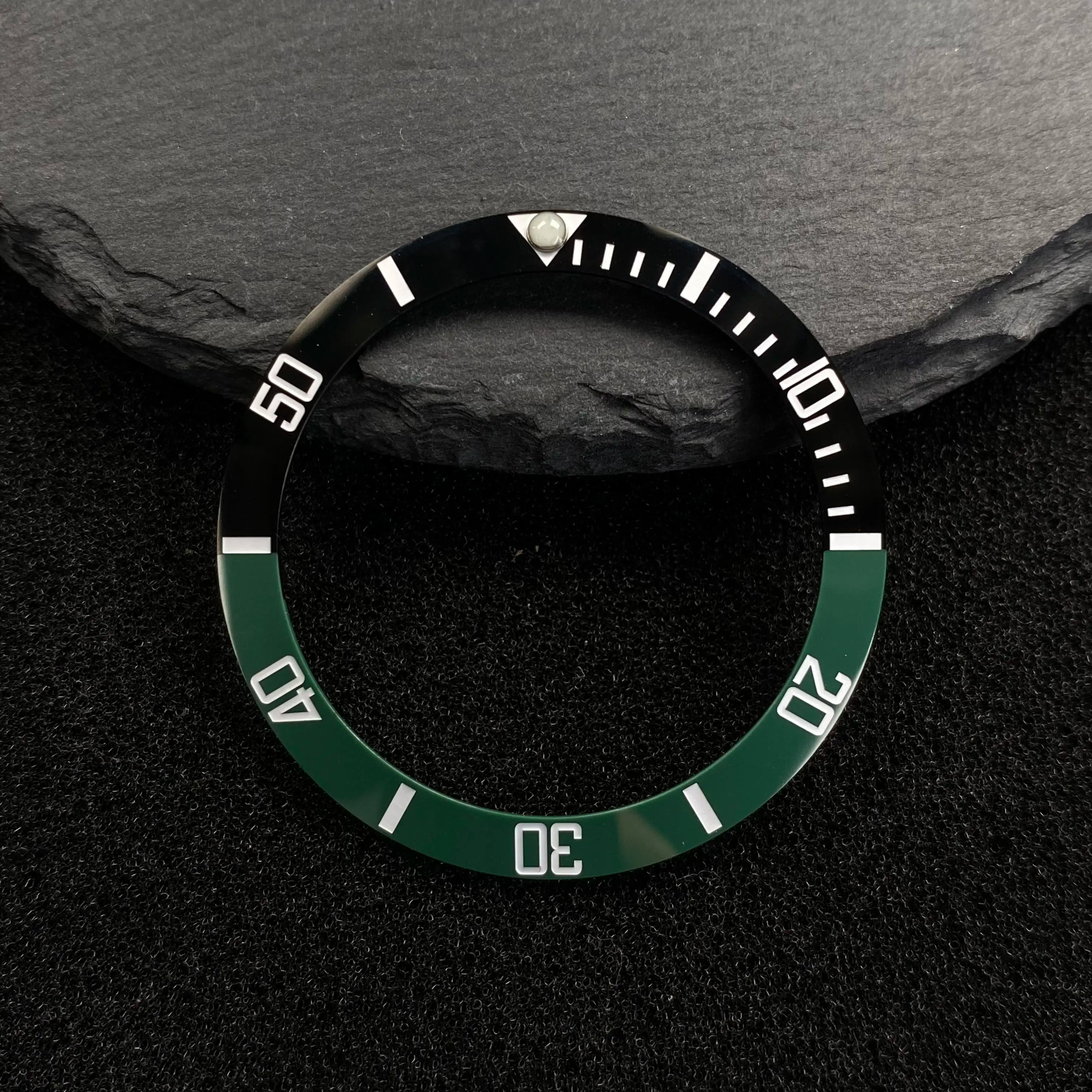 NH35 38mm Bezel Insert Red Hands Watch Hands Blue Green Luminous Red Green Blue Hands For NH35/36/4R/7S Movement Watches Parts