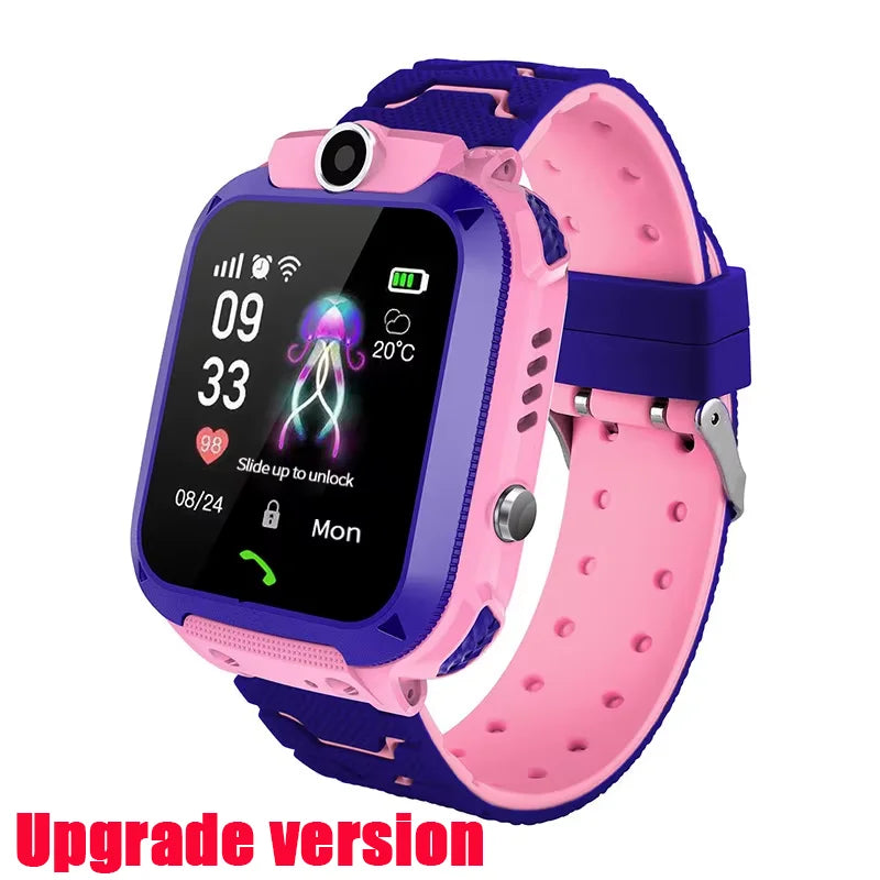 Lenovo 2026 5G Waterproof Smart Watch KidS SOS GPS Location Sim Card Call Camera Child SmartWatch Boys Girl Gift For Ios Android