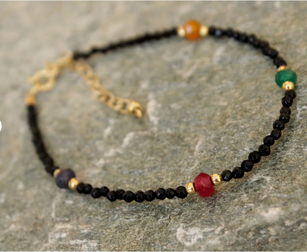 Onyx Bracelet Coral Bracelet Bracelet Red Coral Bracelet Genuine Coral Bracelet  Red Boho Bracelet Coral Bracelet