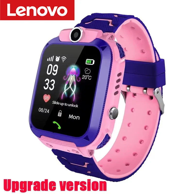 Lenovo 2027 5G IP67 Waterproof Smart Kids Watch Video Call HD Camera SOS GPS Location SIM Card Gift for Boys Girls iOS Android