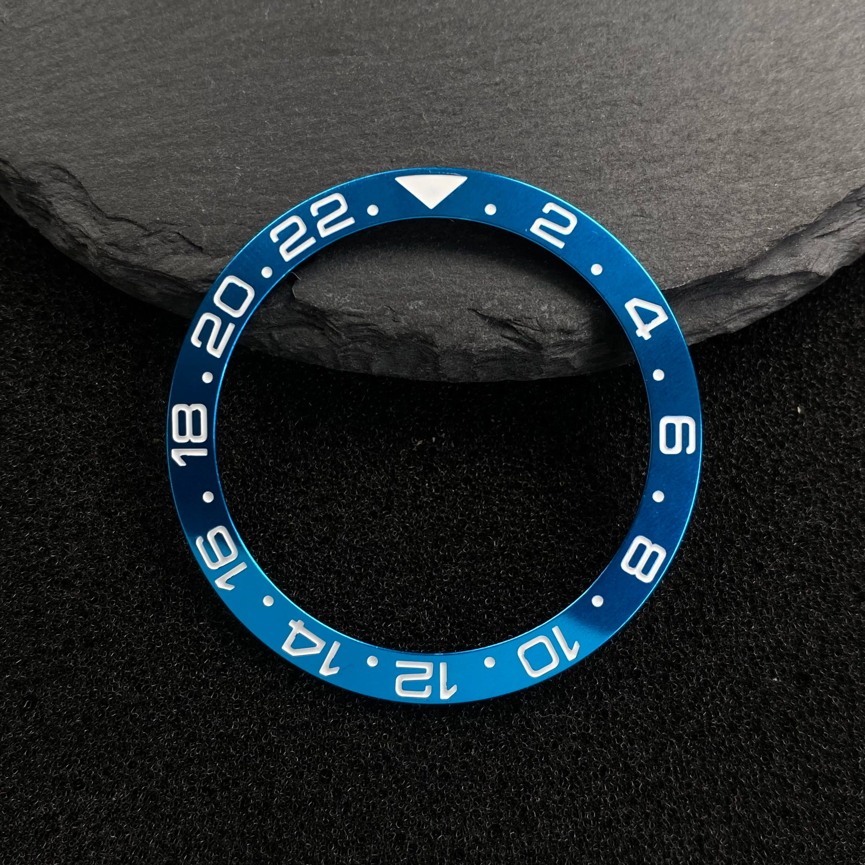 NH35 38mm Bezel Insert Red Hands Watch Hands Blue Green Luminous Red Green Blue Hands For NH35/36/4R/7S Movement Watches Parts