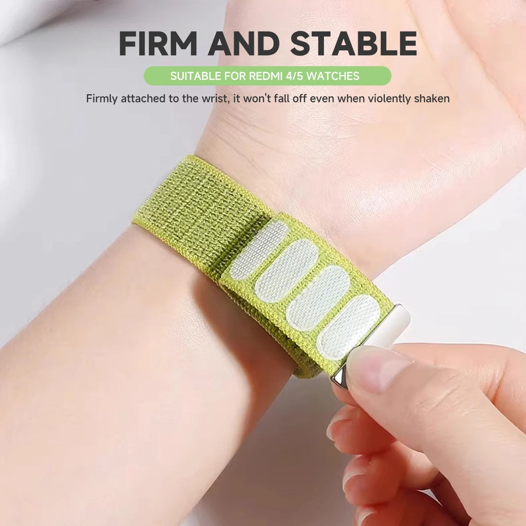 Nylon Loop Strap for Redmi Watch 6 5 4 Sports Breathable Band for xiaomi Miband 9pro 8pro correa Belt watch Bracelet Accessories