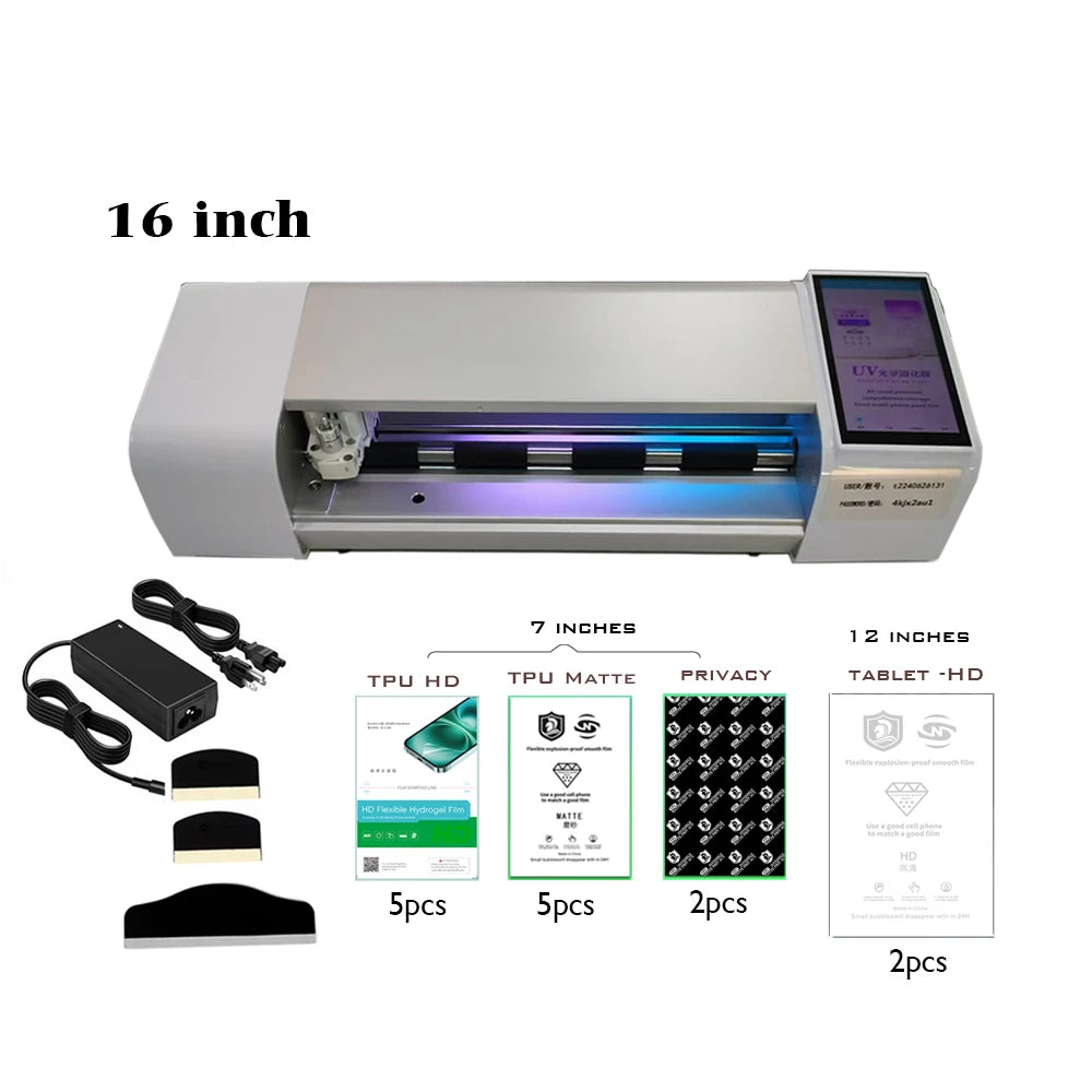 Cellphone hydrogel film Plotter machine,phone watch camera screen protector Customized cutting machines,film makeing machine