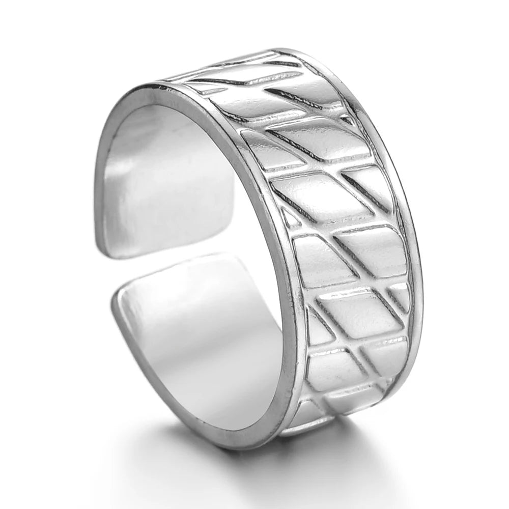 Vintage Silver Color Exaggerated Skeleton Hug Ring for Men Women Punk Adjustable Opening Ring Retro Jewelry Gift Dropshipping