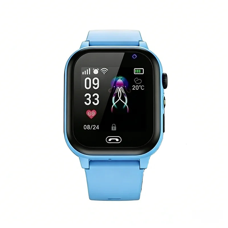 Lenovo 2026 New 5G Kids GPS Smart Watch SOS Location Call Sim Card HD Camera Waterproof Child Watch Present for iPhone Android