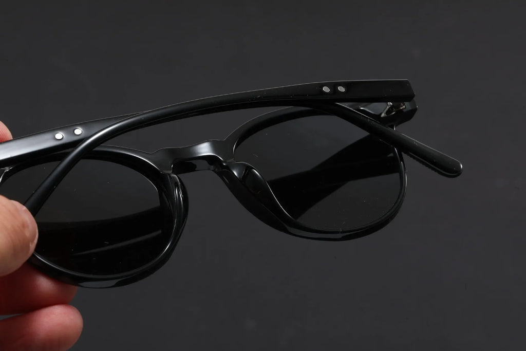 Korean Ultra Light Polarized Sunglasses Round Frame UV400 Sun Glasses Retro Trendy Fashion Driving Shades Men Women Eyewear