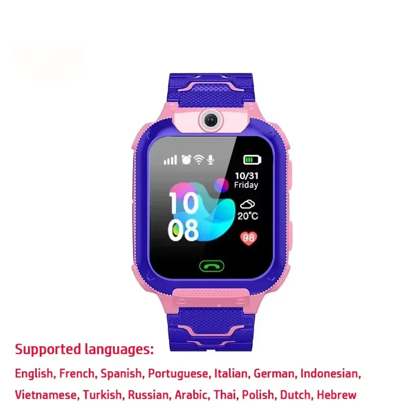 Lenovo 2026 5G Waterproof Smart Watch KidS SOS GPS Location Sim Card Call Camera Child SmartWatch Boys Girl Gift For Ios Android