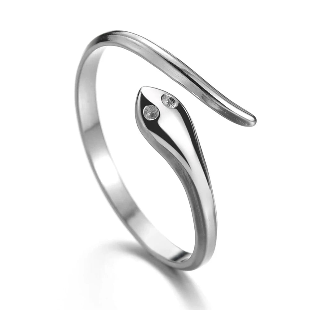 Vintage Silver Color Exaggerated Skeleton Hug Ring for Men Women Punk Adjustable Opening Ring Retro Jewelry Gift Dropshipping