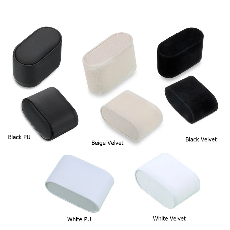 10pcs Watch Store Display Holder Pillows Replacement Suede PU Wrist Cushion for Case Show Storage Box Bracelet Stand Organizer