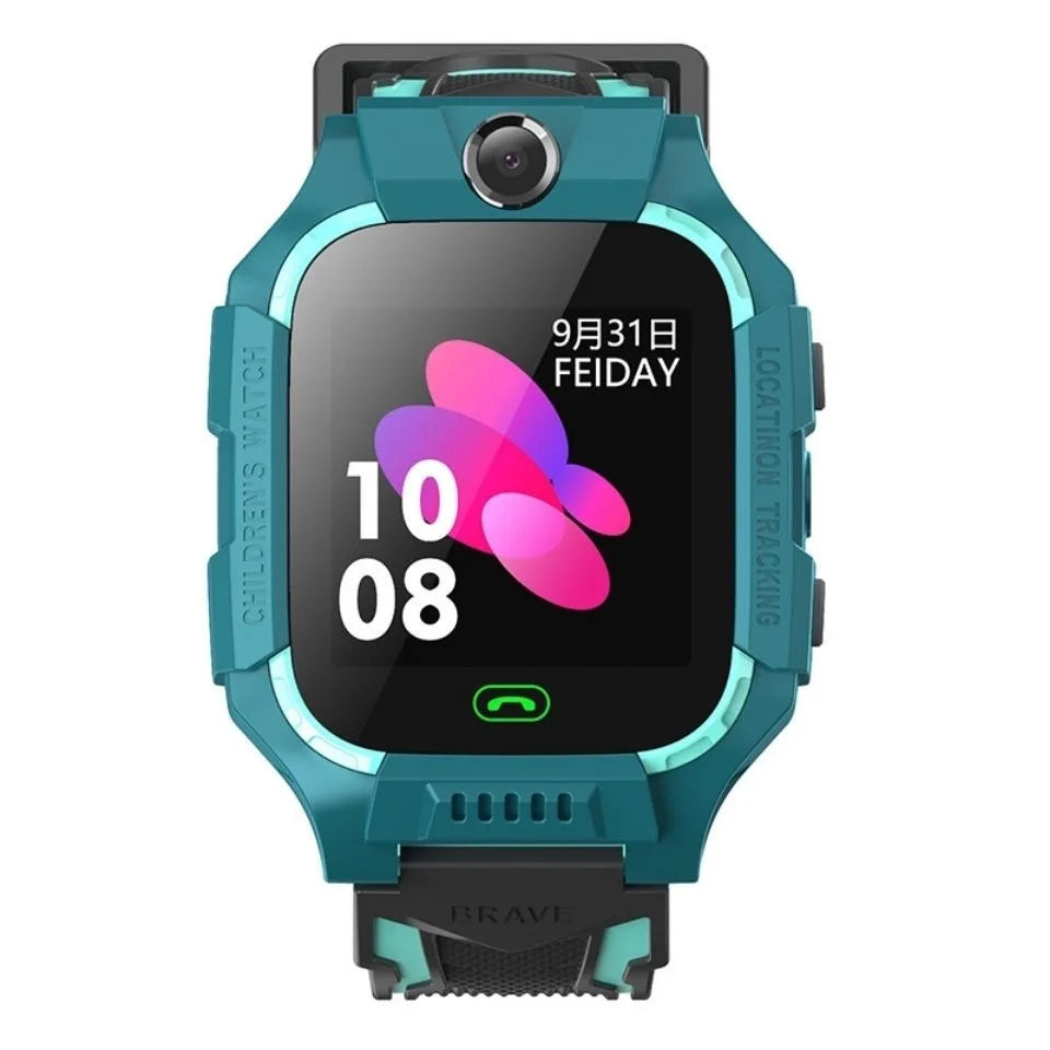 Lenovo 2026 New 5G Kids GPS Smart Watch SOS Location Call Sim Card HD Camera Waterproof Child Watch Present for iPhone Android