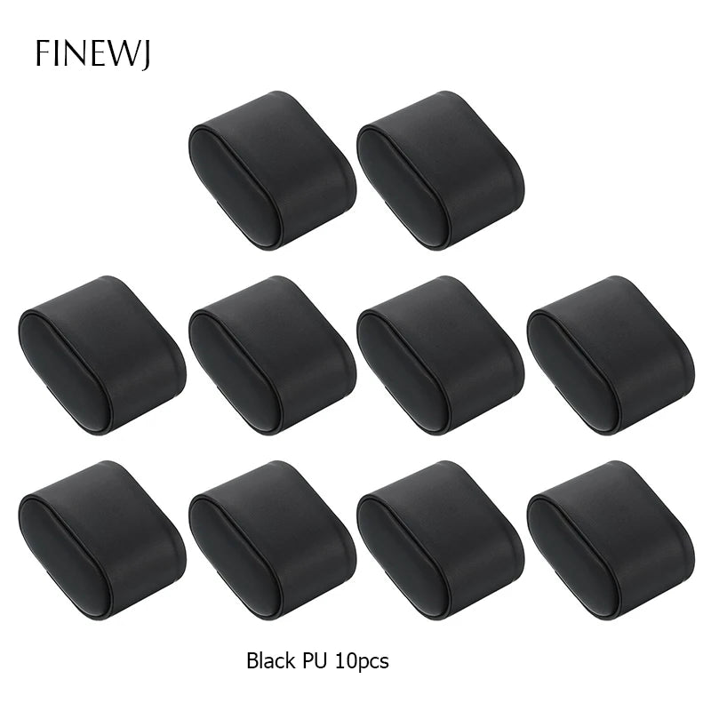 10pcs Watch Store Display Holder Pillows Replacement Suede PU Wrist Cushion for Case Show Storage Box Bracelet Stand Organizer