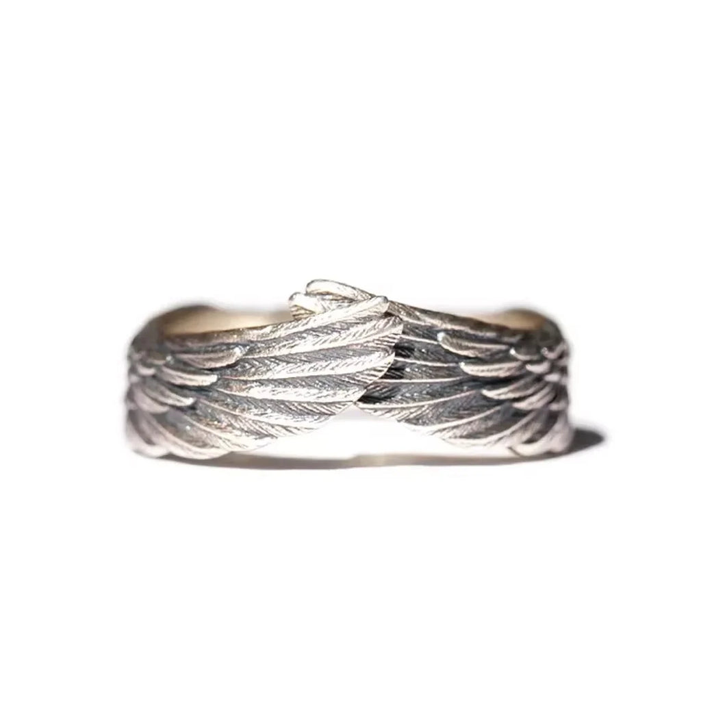 Hug Ring for Women Retro Punk Stainless Steel Jewelry Adjustable Lucky Amulet Finger Accessories Gifts