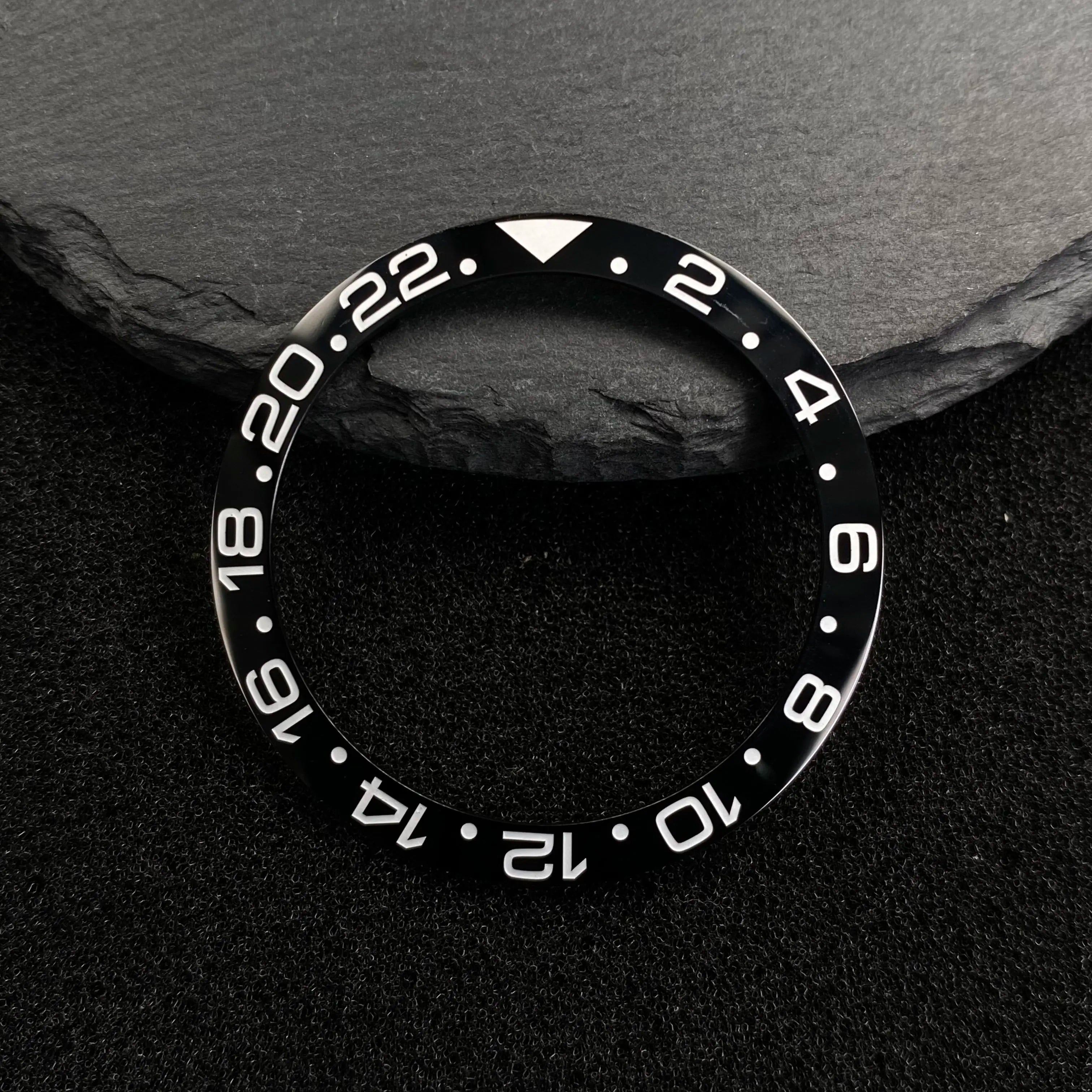NH35 38mm Bezel Insert Red Hands Watch Hands Blue Green Luminous Red Green Blue Hands For NH35/36/4R/7S Movement Watches Parts