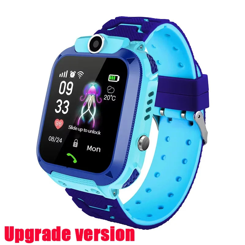 Lenovo 2026 5G Waterproof Smart Watch KidS SOS GPS Location Sim Card Call Camera Child SmartWatch Boys Girl Gift For Ios Android