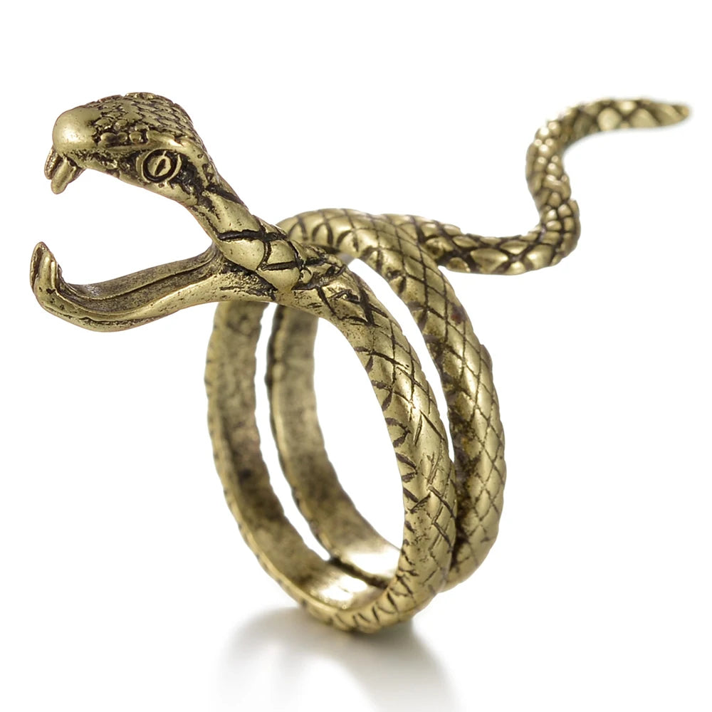 Vintage Silver Color Exaggerated Skeleton Hug Ring for Men Women Punk Adjustable Opening Ring Retro Jewelry Gift Dropshipping