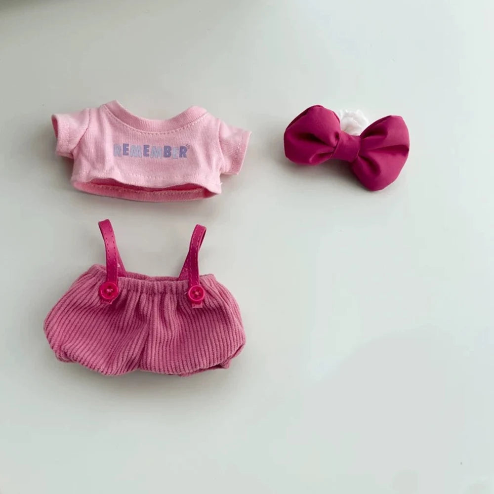 For 17cm Labubu Clothing Set Macaron Cute Clothing DIY Children's Gift Clothing Hair Accessories Clothing