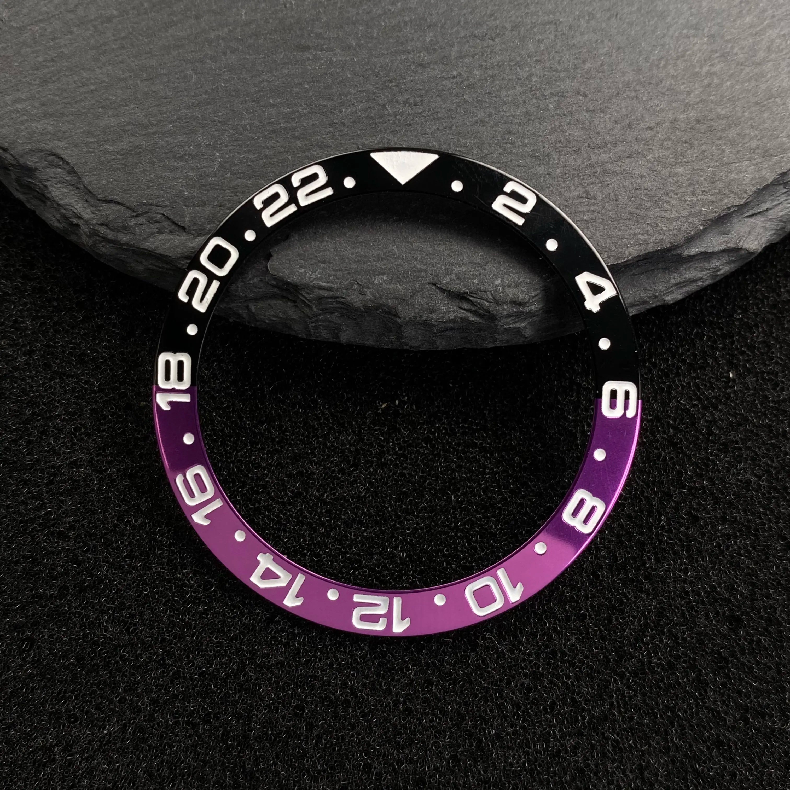 NH35 38mm Bezel Insert Red Hands Watch Hands Blue Green Luminous Red Green Blue Hands For NH35/36/4R/7S Movement Watches Parts