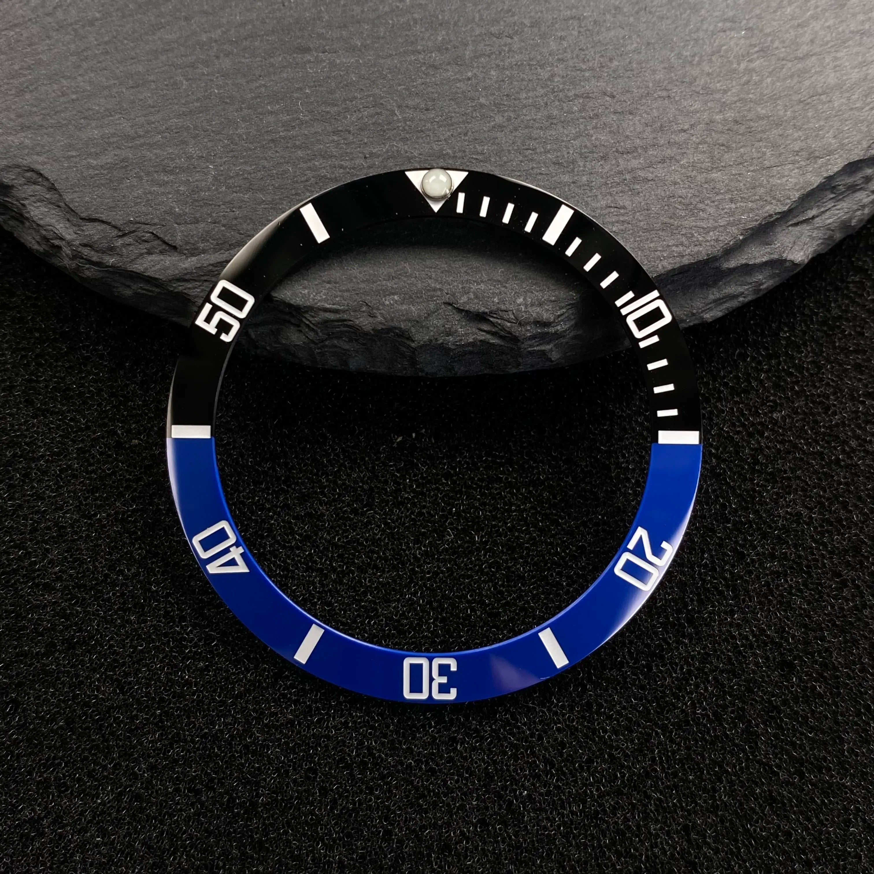 NH35 38mm Bezel Insert Red Hands Watch Hands Blue Green Luminous Red Green Blue Hands For NH35/36/4R/7S Movement Watches Parts