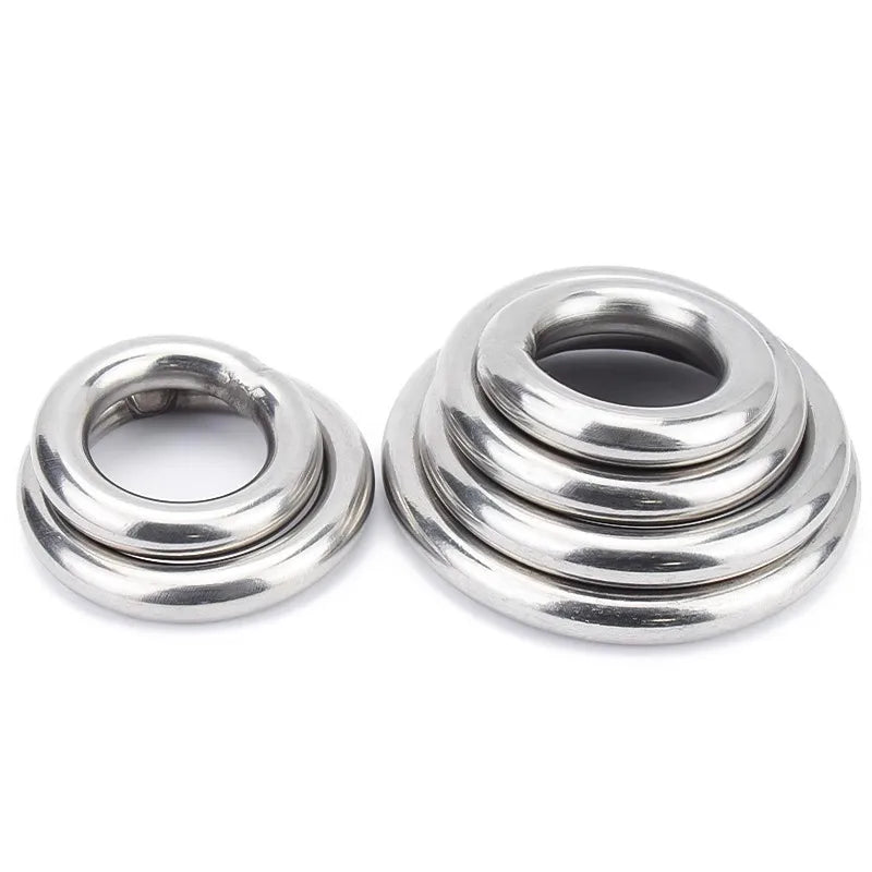 304 Stainless Steel Ring Circle O-Ring Welded Suspension Ring Solid Seamless Steel Ring Hammock Yoga Connection Ring Steel Ring