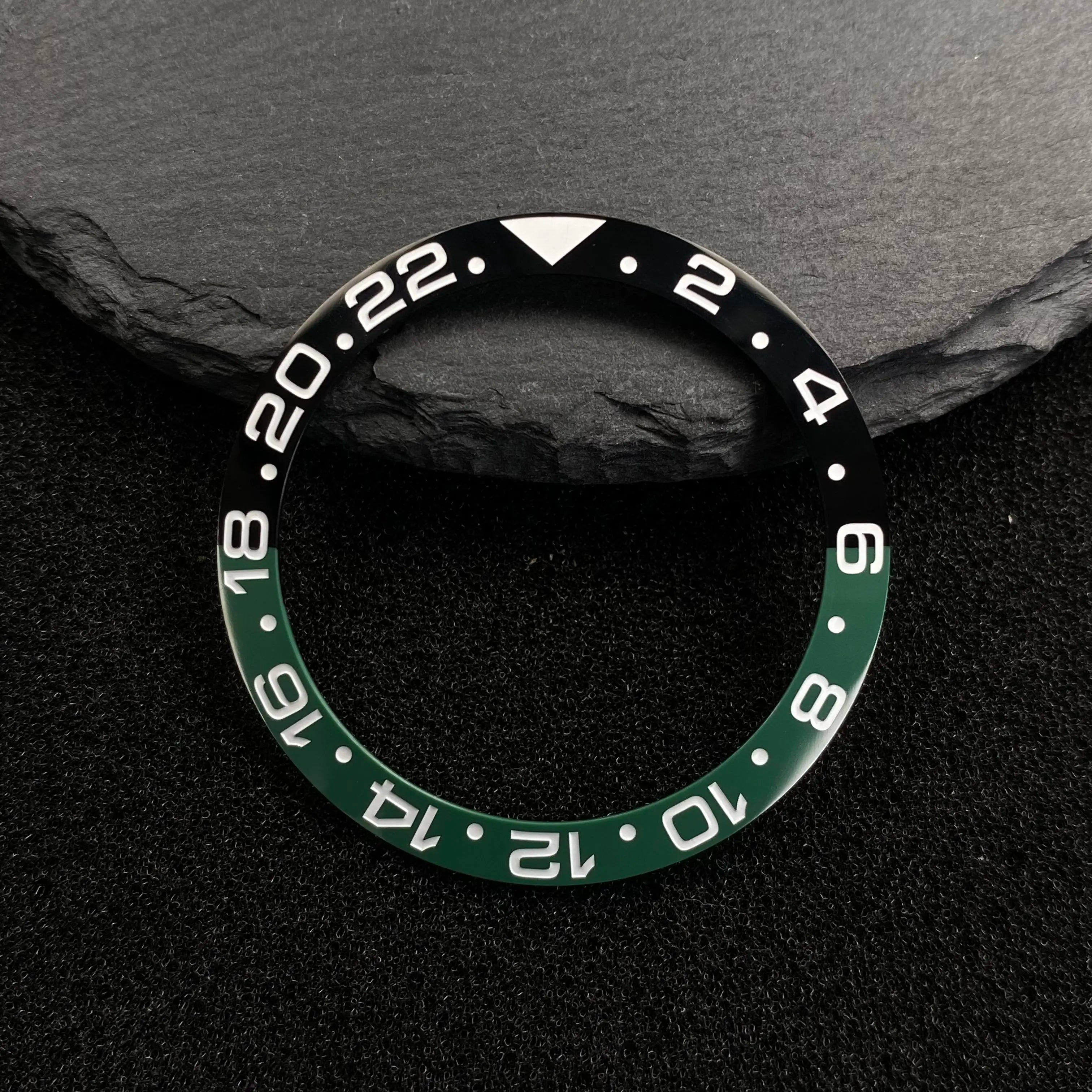 NH35 38mm Bezel Insert Red Hands Watch Hands Blue Green Luminous Red Green Blue Hands For NH35/36/4R/7S Movement Watches Parts