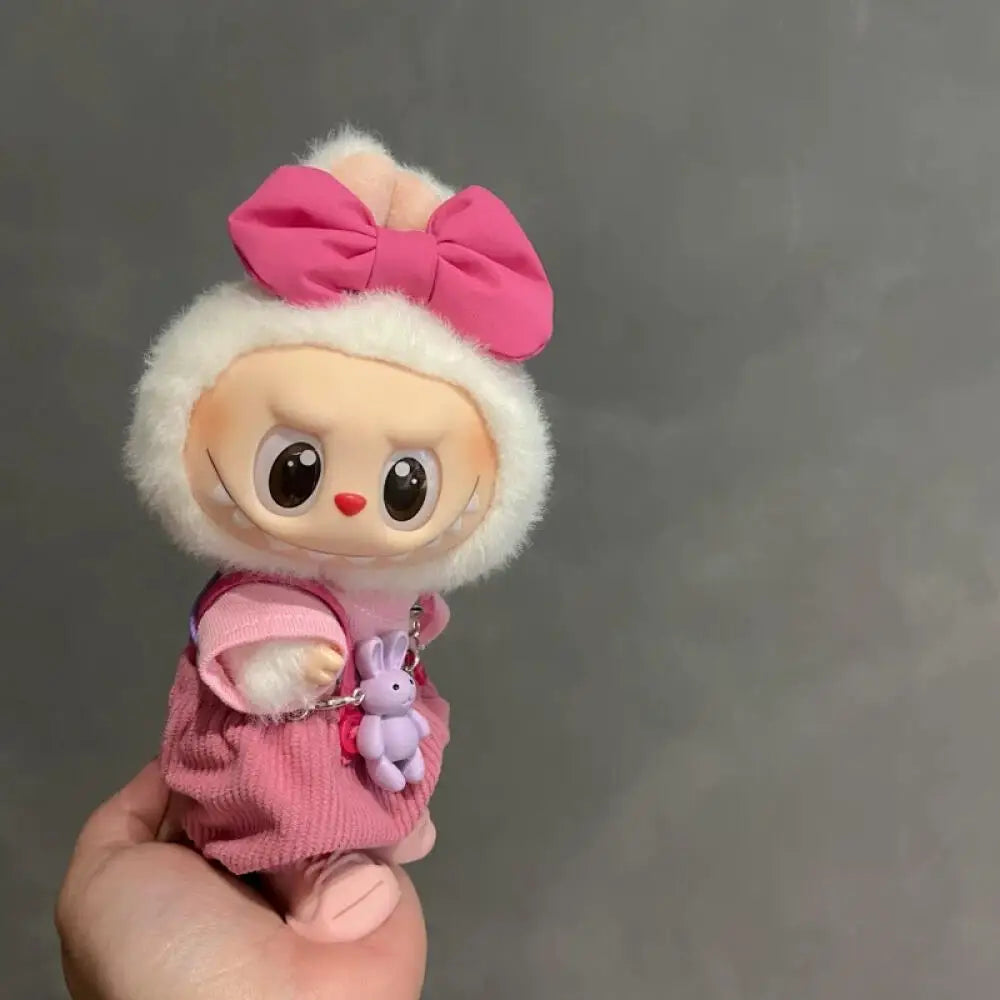 For 17cm Labubu Clothing Set Macaron Cute Clothing DIY Children's Gift Clothing Hair Accessories Clothing
