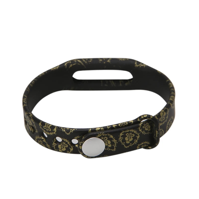 Compatible for Mi Band 1 Durable Sweatproof Bracelet Adjustable Watch Silicone Replacement Bands Smartwatch Strap