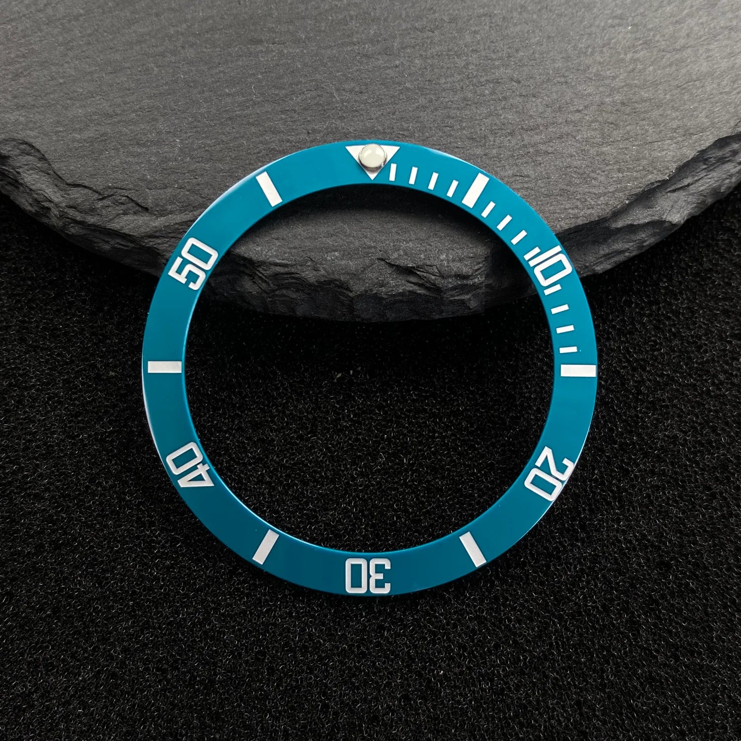 NH35 38mm Bezel Insert Red Hands Watch Hands Blue Green Luminous Red Green Blue Hands For NH35/36/4R/7S Movement Watches Parts
