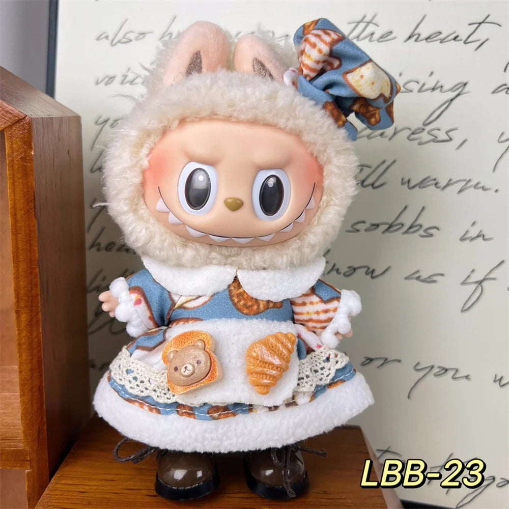 17cm Doll Labubu Set High-quality Clothing Set Multi Style Clothing Princess Skirt Clothing Set